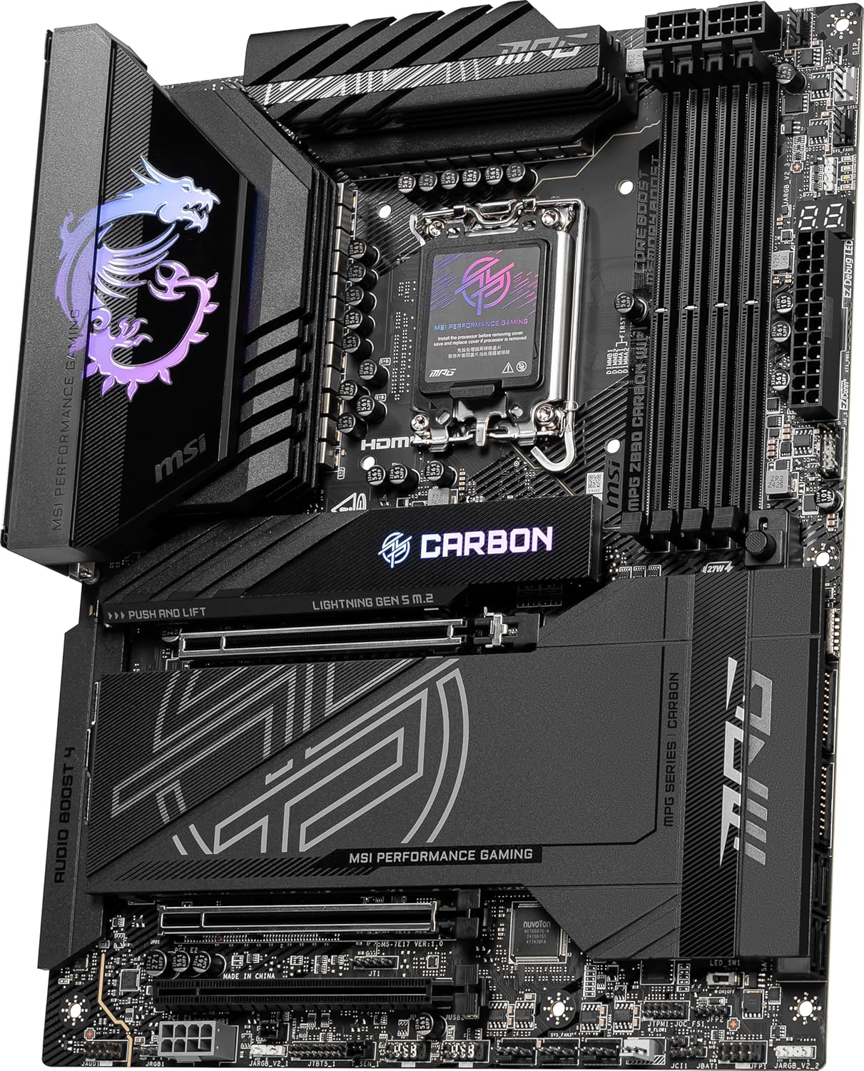Материнская плата MSI MPG Z890 CARBON WIFI (LGA 1851, Ultra Processors Series 2) Материнская плата MSI MPG Z890 CARBON WIFI (LGA 1851, Ultra Processors Series 2)