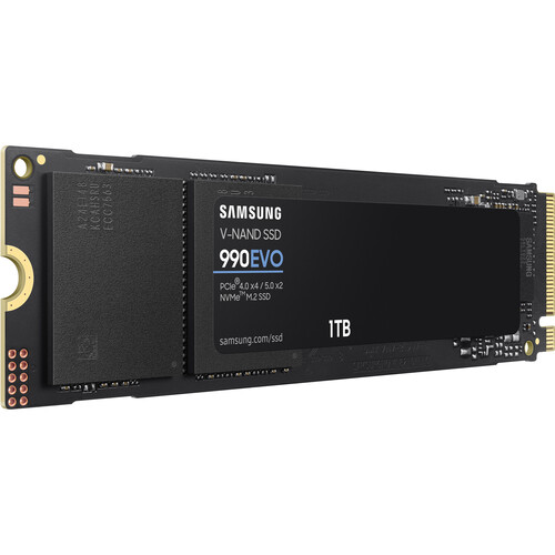 Твердотельный накопитель Samsung 990 EVO NVMe M.2 SSD 1TB, PCIe Gen 4x4 (MZ-V9E1T0B) Твердотельный накопитель Samsung 990 EVO NVMe M.2 SSD 1TB, PCIe Gen 4x4 (MZ-V9E1T0B)