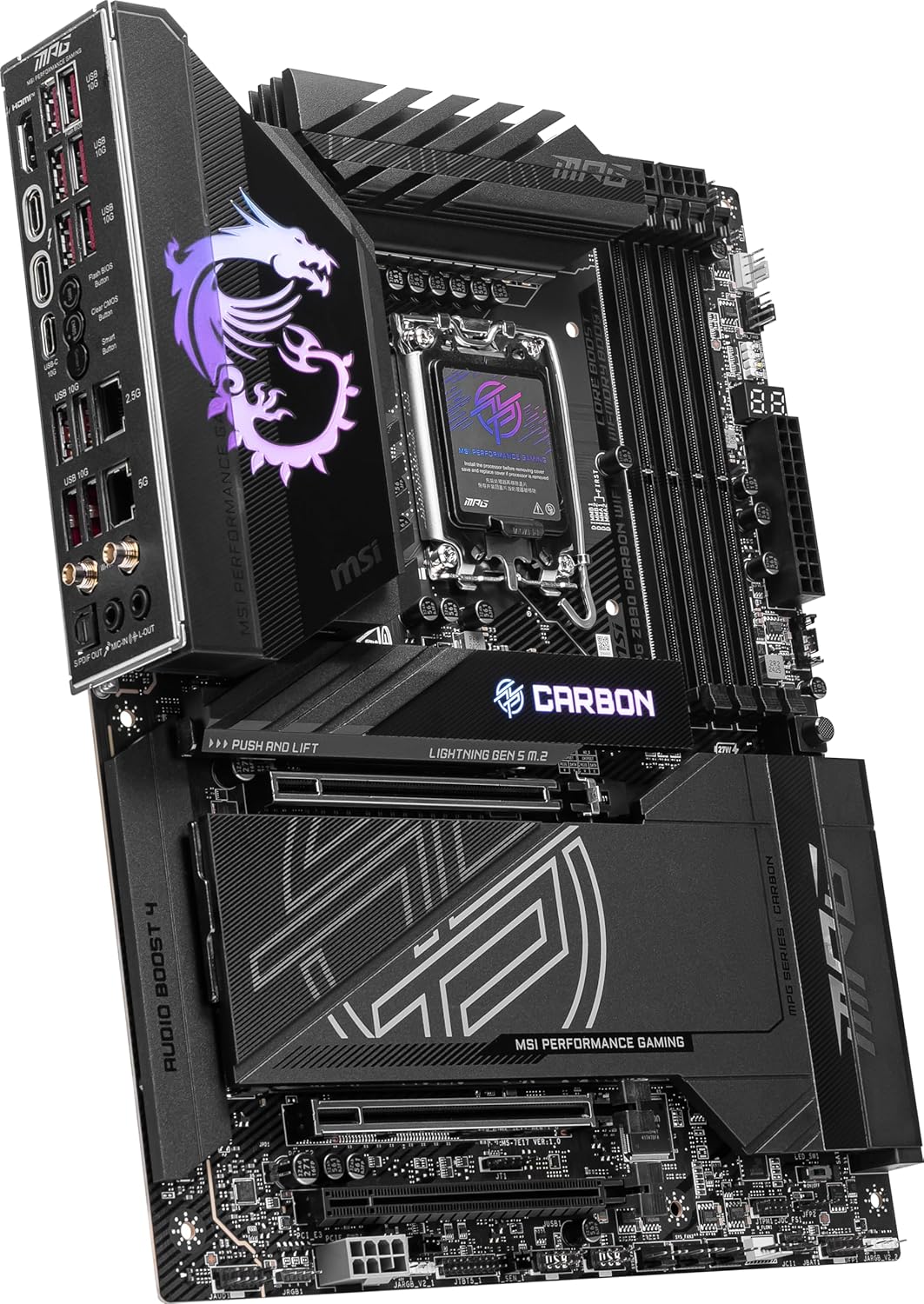 Материнская плата MSI MPG Z890 CARBON WIFI (LGA 1851, Ultra Processors Series 2) Материнская плата MSI MPG Z890 CARBON WIFI (LGA 1851, Ultra Processors Series 2)