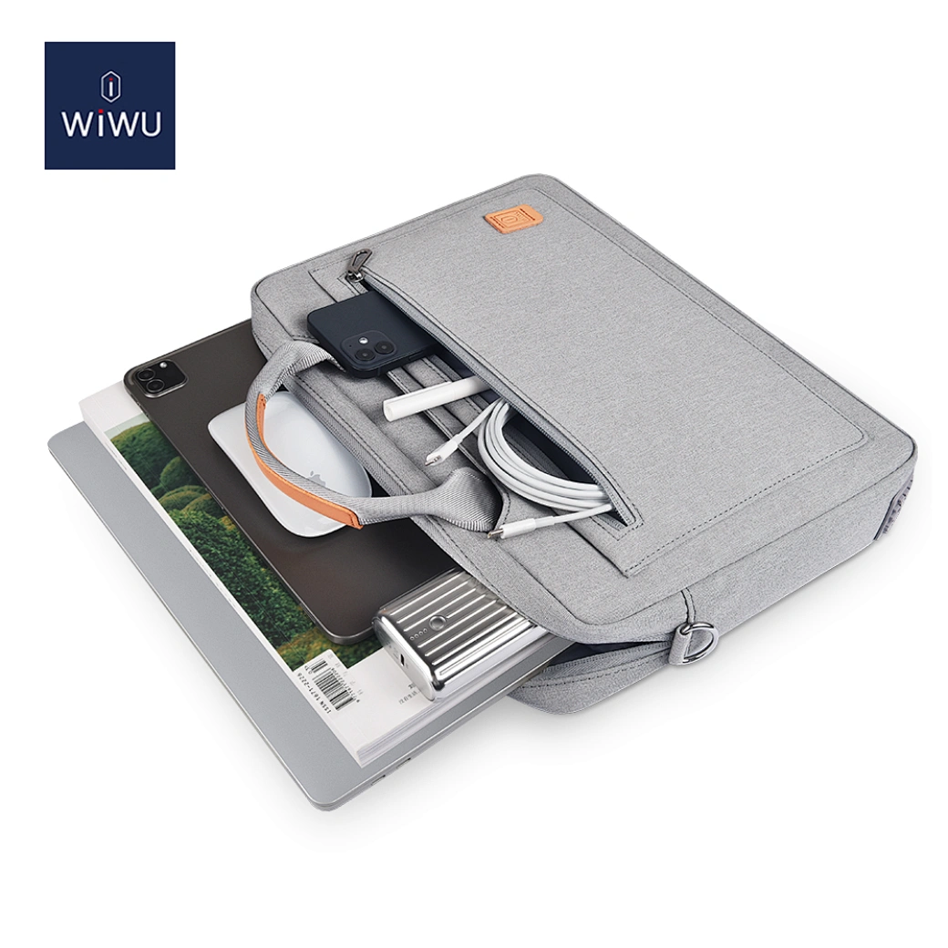 Сумка для ноутбука 15,6" WiWU Pioneer Pro Tablet Bag Laptop Sleeve Protective Case Gray Сумка для ноутбука 15,6" WiWU Pioneer Pro Tablet Bag Laptop Sleeve Protective Case Gray
