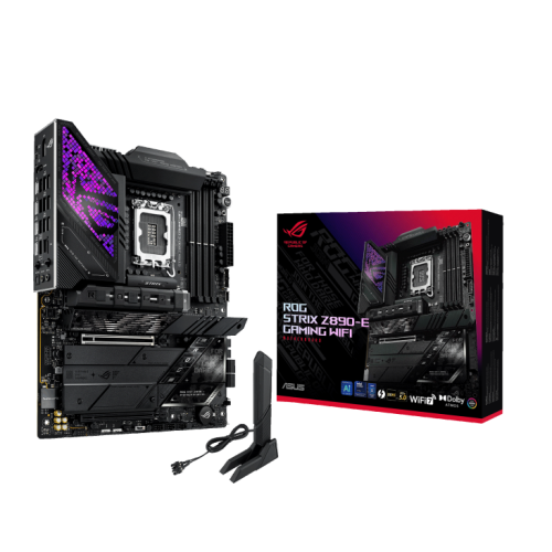 Материнская плата ASUS ROG STRIX Z890-E GAMING WIFI (Intel Socket LGA1851 для процессоров Intel Core Ultra Серия 2) Материнская плата ASUS ROG STRIX Z890-E GAMING WIFI (Intel Socket LGA1851 для процессоров Intel Core Ultra Серия 2)