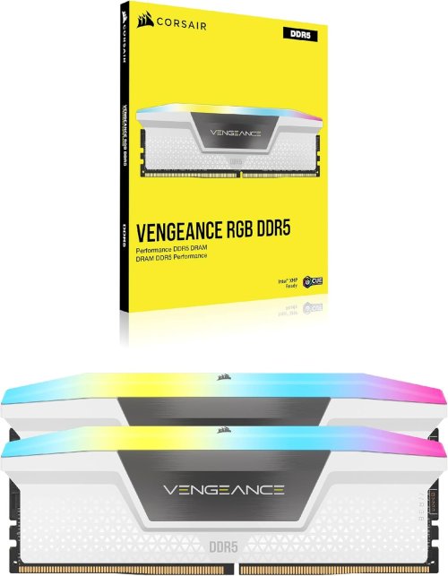 Оперативная память Corsair Vengeance RGB  2x16GB (32GB) 6000 MHz DDR5 (CMH32GX5M2E6000C36W) Оперативная память Corsair Vengeance RGB  2x16GB (32GB) 6000 MHz DDR5 (CMH32GX5M2E6000C36W)