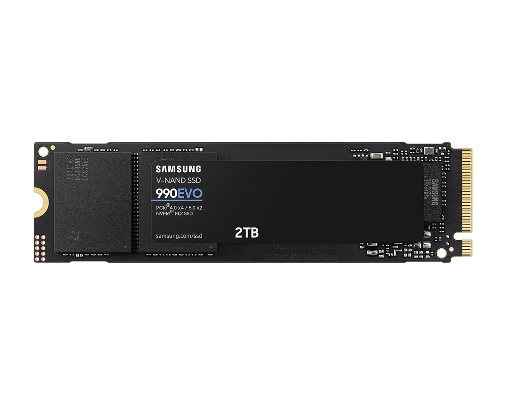 Твердотельный накопитель Samsung 990 EVO NVMe M.2 SSD 2TB, PCIe Gen 4x4 (MZ-V9E2T0B) Твердотельный накопитель Samsung 990 EVO NVMe M.2 SSD 2TB, PCIe Gen 4x4 (MZ-V9E2T0B)
