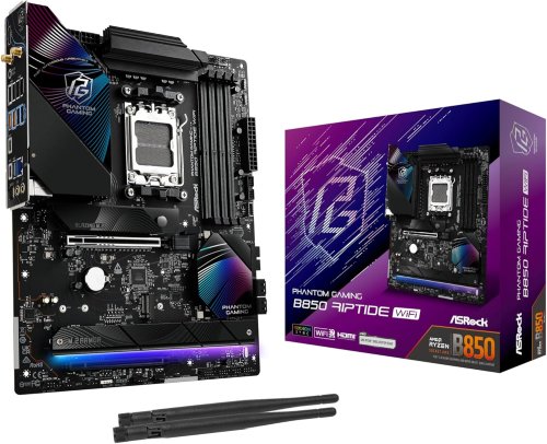 Материнская плата ASRock Phantom Gaming B850 Riptide WiFi (AMD Socket AM5 Ryzen 9000) Материнская плата ASRock Phantom Gaming B850 Riptide WiFi (AMD Socket AM5 Ryzen 9000)