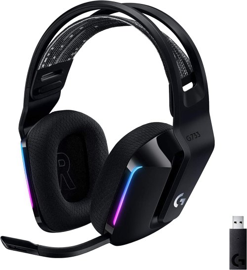 Беспроводные наушники Logitech G733 Lightspeed Wireless RGB Gaming Headset Black (981-000866)