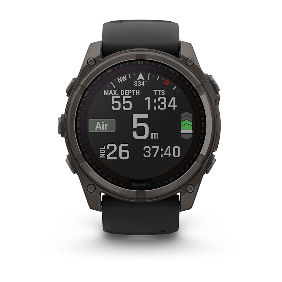 Умные часы Garmin Fenix 8 51мм Solar Sapphire Titanium Carbon Gray (010-02907-11)
