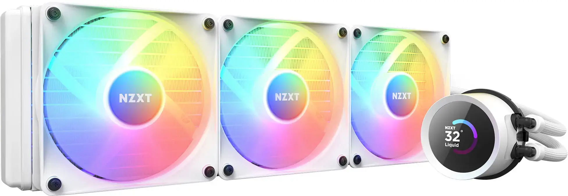 Система водяного охлаждения для процессора NZXT Kraken Elite 360 RGB (RL-KR360-W1) Система водяного охлаждения для процессора NZXT Kraken Elite 360 RGB (RL-KR360-W1)