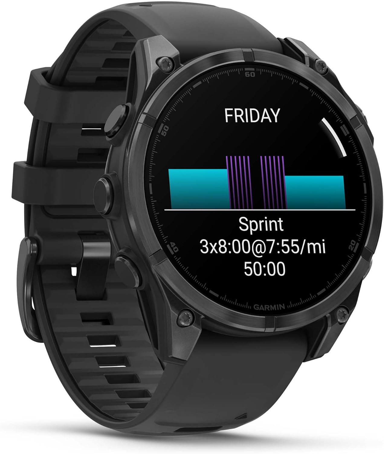 Умные часы Garmin Fenix 8 47мм AMOLED Slate Gray with Black Silicone Band (010-02904-00)