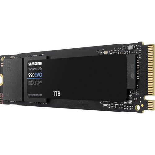 Твердотельный накопитель Samsung 990 EVO NVMe M.2 SSD 1TB, PCIe Gen 4x4 (MZ-V9E1T0B) Твердотельный накопитель Samsung 990 EVO NVMe M.2 SSD 1TB, PCIe Gen 4x4 (MZ-V9E1T0B)