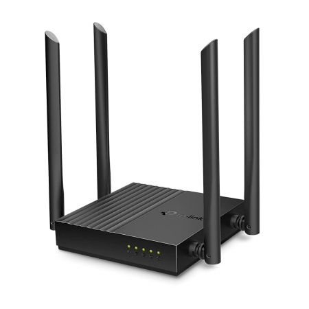 Wi-Fi роутер TP-LINK ARCHER C64 TP-Link AC1200 Dual-Band Gigabit Wi-Fi Router, 4×Gbps LAN Ports, with MU-MIMO, черный