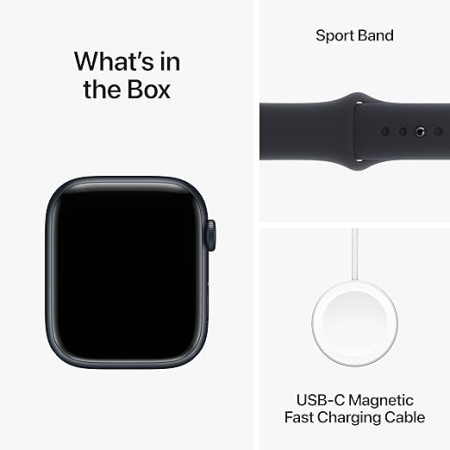 Часы Apple Watch Series 9 45mm Aluminium Case with Sport Band Midnight