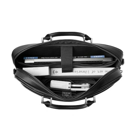 Сумка для ноутбука 16" WiWU Anti-theft Mater Fingerprint Lock Briefcase PU leather Laptop Carrying Bag