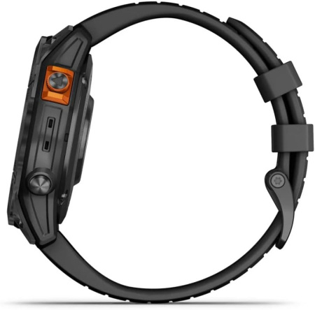 Умные часы Garmin Fenix 7 Pro Solar Edition Slate Gray with Black Band (010-02777-00)