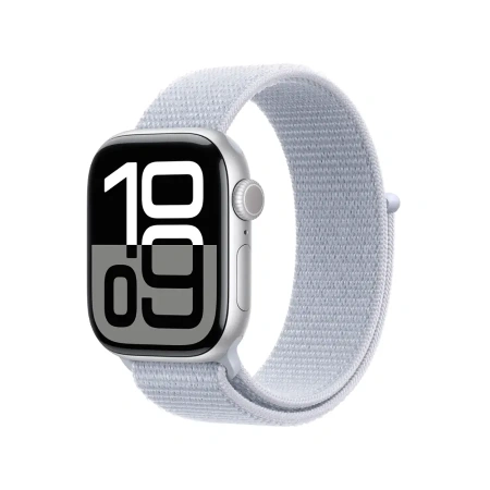 Часы Apple Watch Series 10 42mm Aluminium Case Silver with Blue Cloud Sport Loop (MWWD3)
