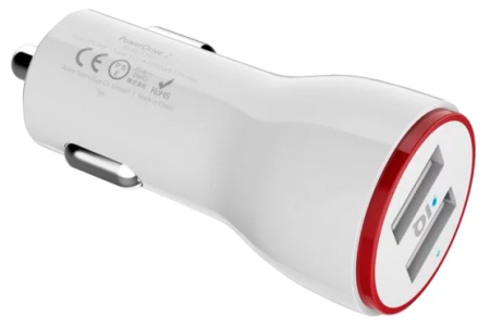 Автомобильное зарядное устройство Anker PowerDrive 2 24W 2 USB (Белый)
