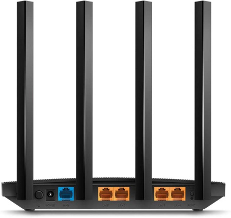 Wi-Fi роутер TP-LINK ARCHER C80  AC1900 MU MIMO Wireless WiFi Router Dual Band TPLink, черный