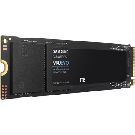 Твердотельный накопитель Samsung 990 EVO NVMe M.2 SSD 1TB, PCIe Gen 4x4 (MZ-V9E1T0B)