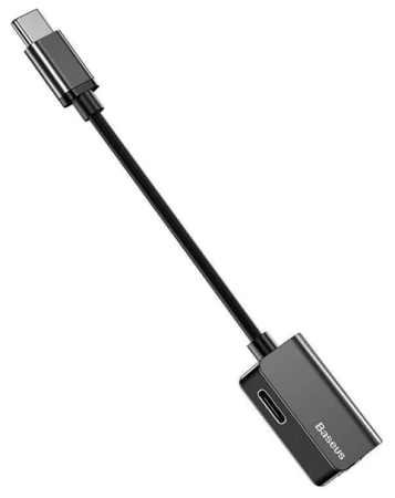 Переходник Baseus USB Type-C - USB Type-C/jack 3.5mm (L45) (CATL45-01) (Черный)