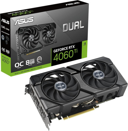 Видеокарта ASUS GeForce RTX 4060 Ti Dual OC Edition (DUAL-RTX4060TI-O8G EVO)