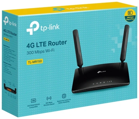 Wi-Fi роутер TP-LINK TL-MR150 802.11bgn 300Mbps 2.4 ГГц 4xLAN
