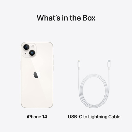 Смартфон Apple iPhone 14 256GB Starlight