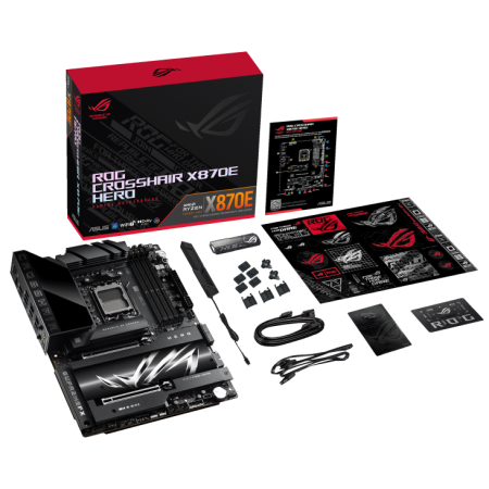 Материнская плата ASUS ROG CROSSHAIR X870E HERO (AM5, Ryzen 9000,  ASUS Aura Sync)
