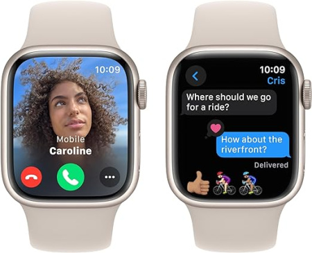 Часы Apple Watch Series 9 41mm Aluminium Case with Sport Band Starlight