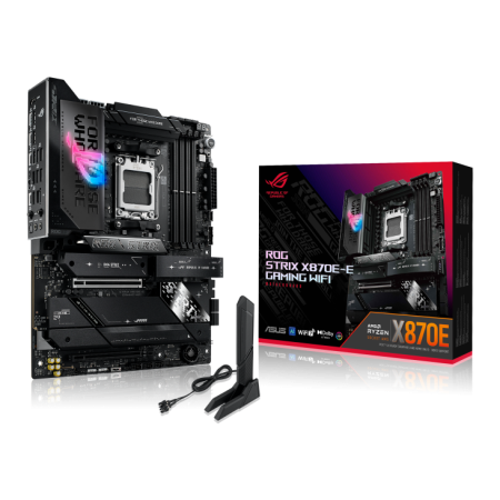 Материнская плата ASUS ROG STRIX X870E-E GAMING WIFI (AM5, PCIe 5.0x16,  ASUS Aura Sync)