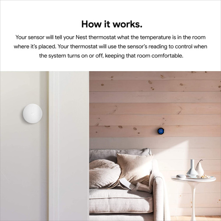 Температурный датчик Google Nest Temperature Sensor (3-Pack) T5001SF