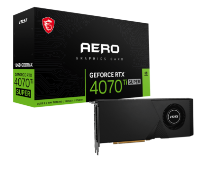 Видеокарта MSI GeForce RTX4070Ti SUPER 16GB AERO (PCIe 4.0, 3 выхода DisplayPort)