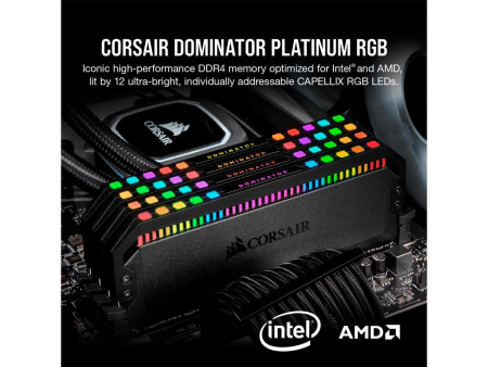 Оперативная память Corsair Dominator Platinum RGB 32GB (8GBx4) DDR4 3600MHz DIMM 288-pin CL18 CMT32GX4M4D3600C18