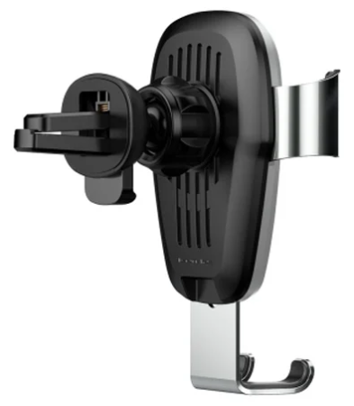 Автомобильный держатель с беспроводной зарядкой Baseus Metal Wireless Charger Gravity Car Mount (WXYL-B0S) (Серебристый)