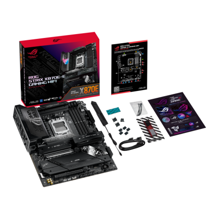 Материнская плата ASUS ROG STRIX X870E-E GAMING WIFI (AM5, PCIe 5.0x16,  ASUS Aura Sync)