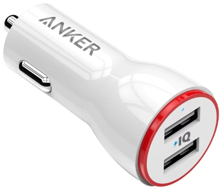 Автомобильное зарядное устройство Anker PowerDrive 2 24W 2 USB (Белый)