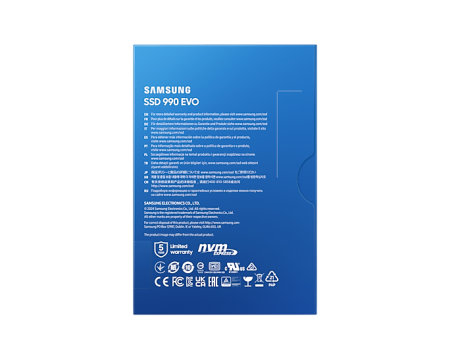 Твердотельный накопитель Samsung 990 EVO NVMe M.2 SSD 2TB, PCIe Gen 4x4 (MZ-V9E2T0B)