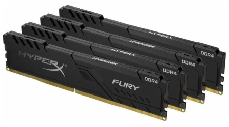 Оперативная память HyperX Fury 64 ГБ (16 ГБ x 4) DDR4 3466 МГц CL17 (HX434C17FB4K4/64)
