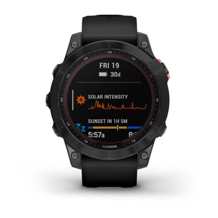 Умные часы Garmin Fenix 7 Solar, темно-серый (010-02540-10)