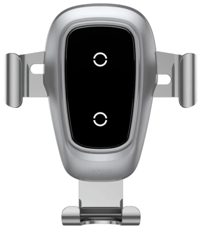 Автомобильный держатель с беспроводной зарядкой Baseus Metal Wireless Charger Gravity Car Mount (WXYL-B0S) (Серебристый)