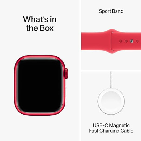 Часы Apple Watch Series 9 41mm Aluminium Case with Sport Band Red