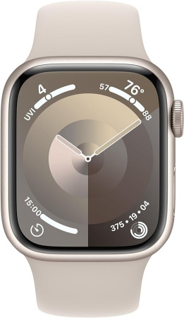 Часы Apple Watch Series 9 41mm Aluminium Case with Sport Band Starlight