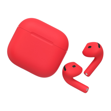 Наушники Apple AirPods 4  2024 color Красный матовый (без системы активного шумоподавления)