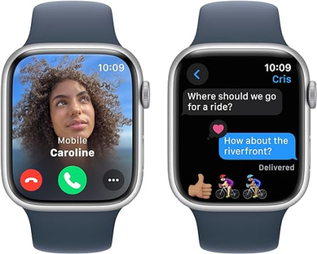 Часы Apple Watch Series 9 45mm Aluminium Case with Sport Band Silver